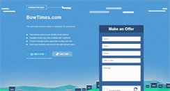 Desktop Screenshot of bowtimes.com